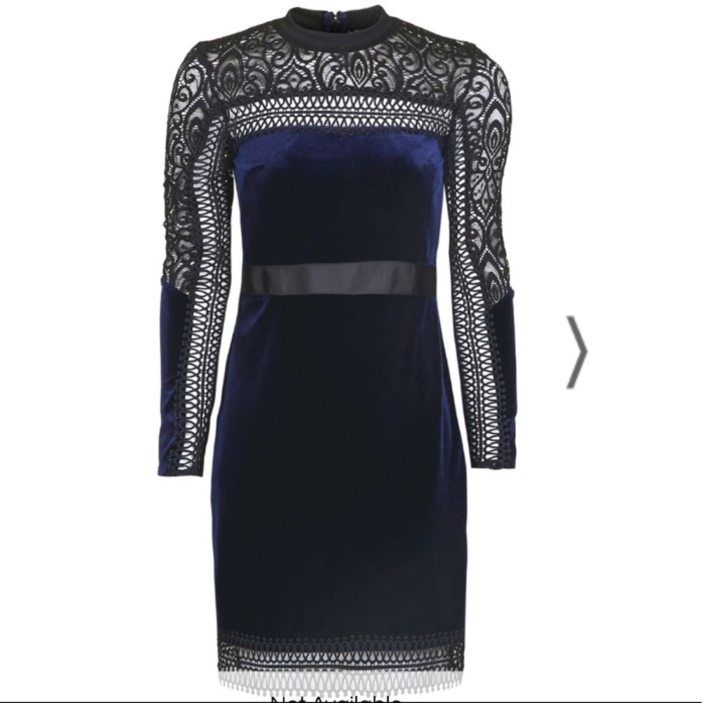 Lace & Velvet Dress💙